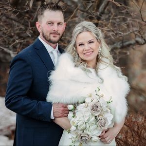 Ivory faux fur wrap faux fur stole faux fur shawl